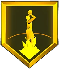 Static Middy Gold badge